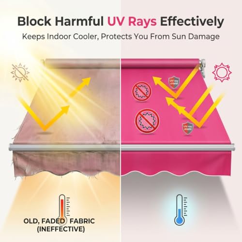 Lona de repuesto para toldo 6x3m de tela Oxford PVC impermeable y anti-UV 5