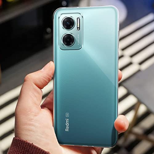 Image of COVERBLACK Rubber Back Cover for Mi Redmi 11 Prime (5G) - Transparent