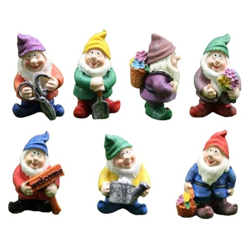 Mini-Zwergen-Statuen-Set – Miniatur-Feengarten-Figuren,...