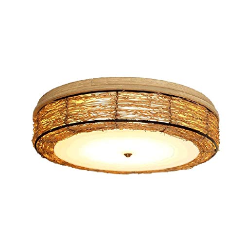 Preisvergleich Produktbild JYDQM Kreatives Design Rattan Kunst Deckenleuchte Antike Elegante Speisesaal Wohnzimmer Gästezimmer Schlafzimmer Beleuchtung Lampe