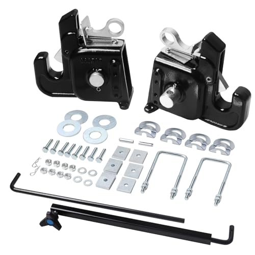 BESTOOL Pats Easy Change Quick Hitch for Category 2 Tractors 3-Point Hitch Adapter with Stabilizer Bar Quick Attach for Tractor Implements Heavy-Duty Steel Easy Install