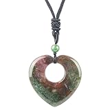 Größe: Seilkette einstellbar von 18 bis 29 Zoll (45-74cm), geeignet für die meisten weiblichen Männer, Herz Anhänger misst 1,6 x0,23 Zoll (40x6 mm), wiegt 20-25 Gramm.