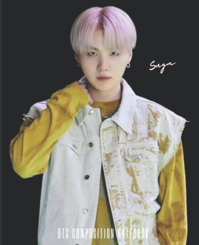 Suga BTS - My Universe Photoshoot: BTS Composition Notebook, BTS Book, BTS Fan Good, BTS Notebooks, Notebook College Ruled 100 Pages 7.5 x 9.25 inches | Perfect Gift For Army