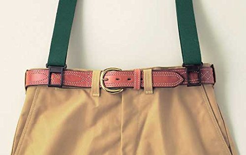 Perry Braces - Bretelle elastiche da uomo in denim...