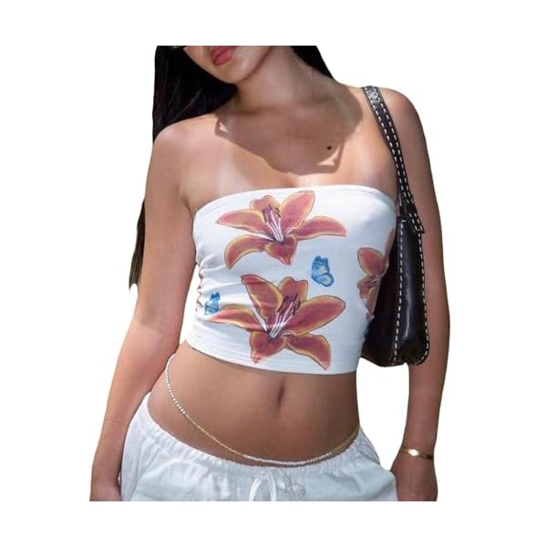 Women Y2k Tube Top Sexy Cami Tops Going Out Summer Outfits