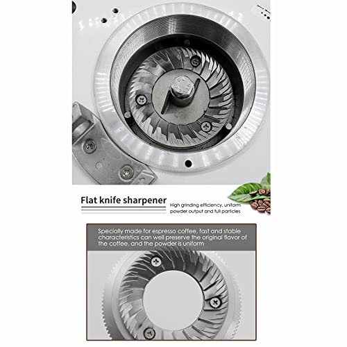 Feixunfan Kaffeemühle 1.5l Espresso-Kaffeemühle 350W Flacher Whetstone-Kaffee Miller Einstellbar Grobfest für Kaffee… – Bild 4