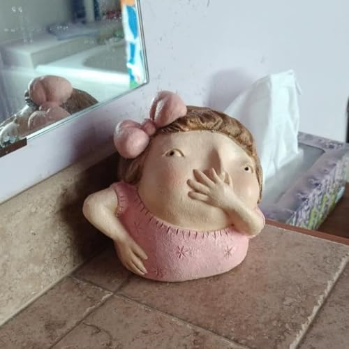 Figura Decorativa Rosa para Baño de Resina 6.3 in miniatura 3