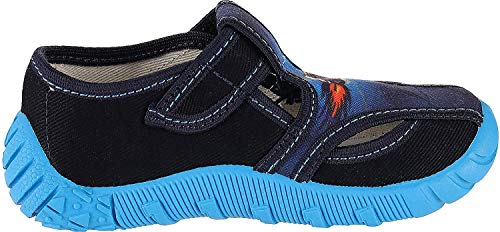 Viggami Niños Pantuflas con Hebilla Tubis (Azul/Camión, 30)