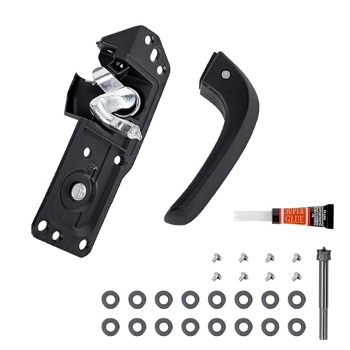 Aoerzn Premium Inside Door Handle Front Left Driver Side Plastic Fits for 2007-2014 GM and Chevy Trucks Replaces# 20833606 20871488 15936892 91485 80374