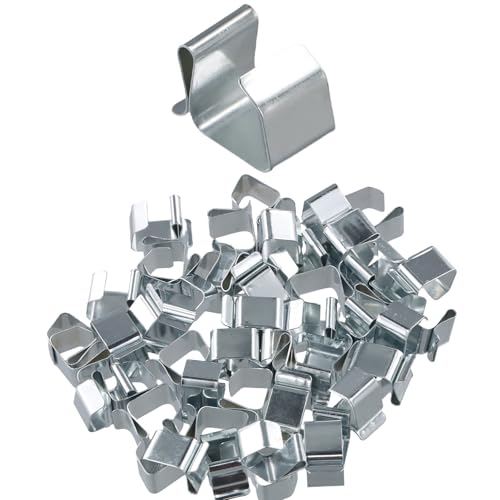 100 Dachrinnenhaken Für Lichterketten – Aus Edelstahl, 14x22 Mm, Clip-System, Kein Schweißen – Für Weihnachtsdeko, Kabelmanagement & Garten (rostfrei) Metallhaken Für Lichterkette