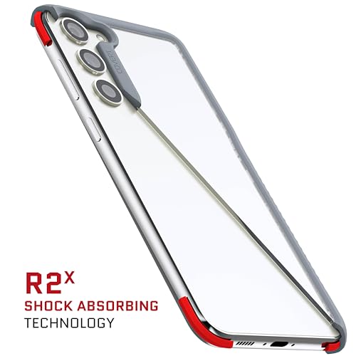 Image of Ghostek Covert Samsung Galaxy S23 Plus Clear Case with Military Grade Shockproof Protection, Non-Slip Grip, Protective Silicone Phone Cover Designed for 2023 Galaxy S23+ (6.6 inch) (Gray)