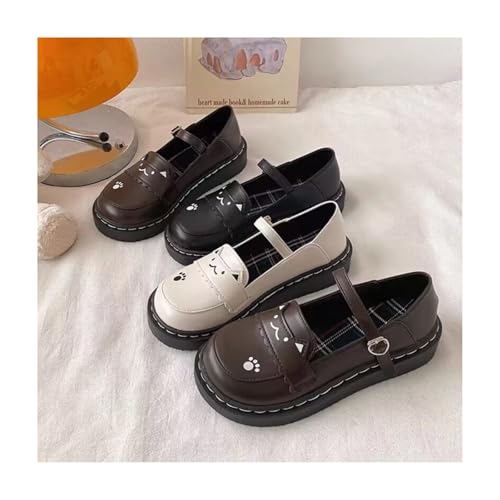 Kawaii Lolita Casual Mary Jane Shoes - Cute Adorable Cat Kitten Paw Flats | Japanese Sweet Soft Style for Everyday Wear4