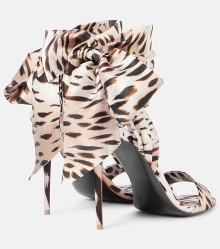 Women's Ankle Strap High Heel Sandals Elegant Satin Bridal Shoes Bow Stiletto Dress High Heels For Party Wedding3