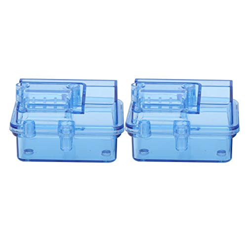 Yctze 2 Sets RC Receiver Box, Radio Receiver Protector for RC Car & Boat, Suitable for SCX10 1/10 ESC 1/16 Scale, Antenna Parts