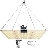 【公式】BRIM(ブリム) PANEL Y 植物育成ライト LED パネル 【国内ブランド】 無段階 調光機能 IP65 防水処理 LM281B+ フルスペクトル UVA+IR フックワイヤー付き Max 100W (PANEL Y 281B 温白色 (100W), 1)