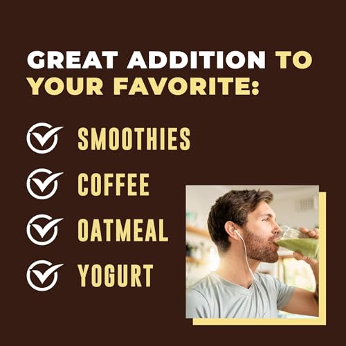 Image of Bone Broth Protein Powder From Grass Fed Beef, Vanilla, 32oz