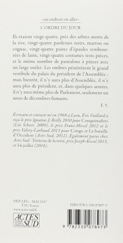 L'ordre du jour: récit