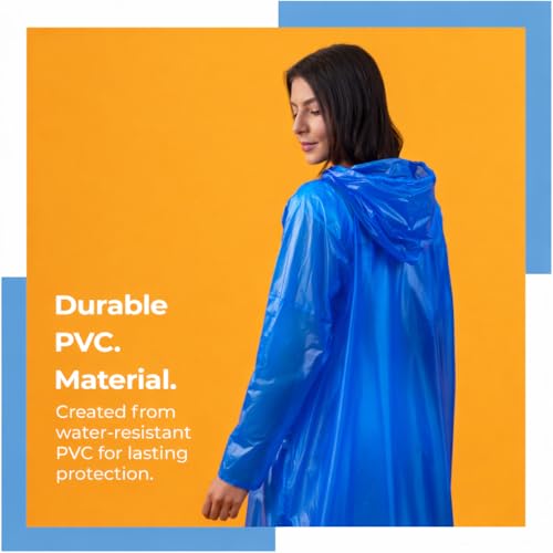 Image of Lifelong Waterproof Unisex Rain Coat Hooded Full Sleeves Outdoor Men, Women, Boys & Girls Rainwear Poncho Raincoat for Camping, Hiking & Travelling (1Pc)
