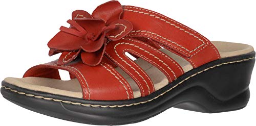 Clarks Women's Lexi Opal Sandal, Red Leather, 11 N US by Clarks - Used condition - CA$45.66