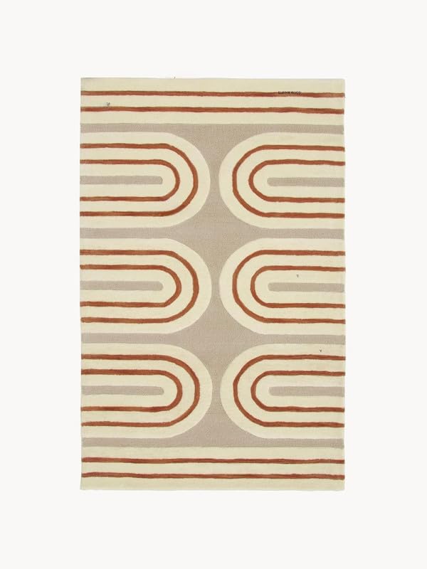 Image of Hand Tufted Modern Design Exported Collection High Low Pattern Wool Carpet for Living Room, Bedroom & Hall (Multi J, 12 x 15 Feet)