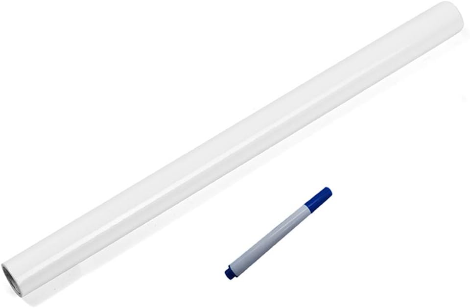 WISHAVE Large Dry Erase Whiteboard Sticker Wall Decal ,Self-Adhesive White Board Sticker Vinyl Peel and Stick Paper for School, Office, Home, Kids Drawing with 1 Marker 78.7 X 17.5 inch