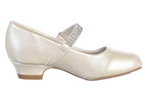 Mary Jane Shoes for Girls Dress Shoes Flower Girl Heels for Church Wedding Easter Christmas Zapatillas para Niñas de Vestir3