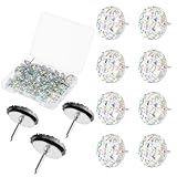 Photo Gallery confezione da 40 puntine decorative a forma di diamante con strass, puntine decorative per bacheca, bacheca in sughero, da appendere alla parete Photo Gallery confezione da 40 puntine decorative a forma di diamante con strass, puntine decorative per bacheca, bacheca in sughero, da appendere alla parete