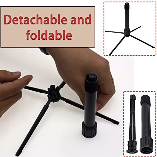 Cheerock Portable Flute Stand Holder, Metal 4-Leg Flute Stand With Foldable Flute Stand Base, Stable Support Flute Stands, Wind Instrument Accessory #TOP3