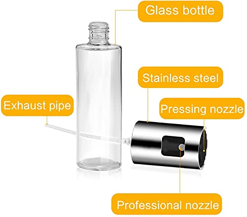 Oil Sprayer For Cooking, Olive Oil Mister Spray Glass Bottle For Air Fryer Bbq, Salad, Kitchen, Baking, Roasting, Grilling - 100Ml #TOP4