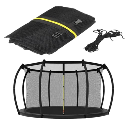 Filet de trampoline rebondissant avec clôtures de protection pour loisirs de plein air