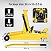 YELLOW JACKET 2.5 Ton Trolley Jack Hydraulic Low Profile Floor Jack for Cars Lift with Single Piston Lift Pump, 5500 lb Capacity