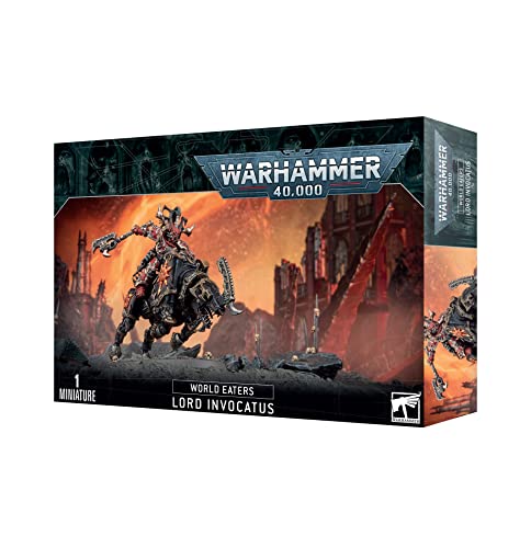 Lord Invocatus Warhammer 40k l&iacute;der sobre Juggernaut Devoradores del Mundo