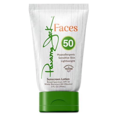 Panama Jack Faces Sunscreen Lotion - SPF 30, Broad Spectrum UVA/UVB Protection, Hypoallergenic, PABA, Paraben, & Gluten Free, 3 FL OZ (Pack of 1)