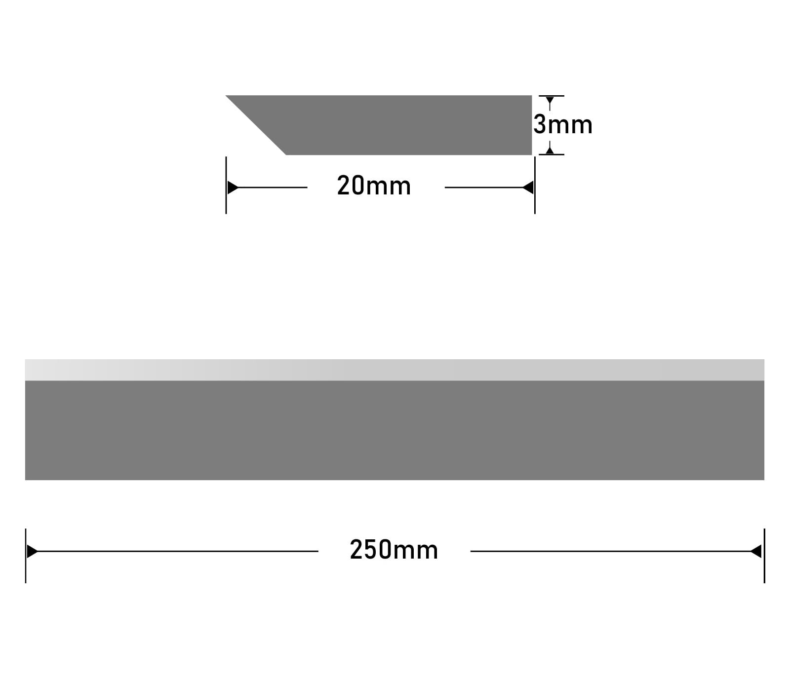 Coltelli a lame for pialla 3 pezzi 250 × 20 × 3 mm, for 2636 o altra macchina for superfici piallatrice for legno pialla a spessore HSS
