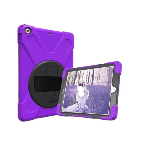 Coque Samsung Galaxy Tab A7 10.4 2020 violette avec dragonne antichoc