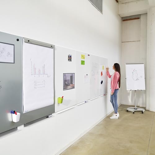Rocada skinwhiteboard lacada blanca 240x120cm (formada por 2 módulos de...