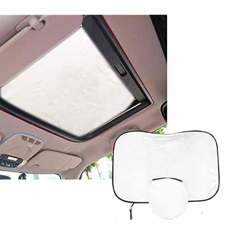 PopUp Glass Roof Sun Protection Car Window Sliding Roof Shade Foldable Windscreen Sun Protection UV for Mini F55 F56 F54 Countryman Cooper Dimensions: 48 x 70 cm (One Piece Roof) Cover