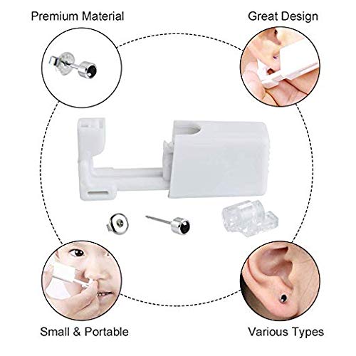 Buy 2 Pack Sterile Ear Piercing Gun Disposable Self Ear Piercing Gun