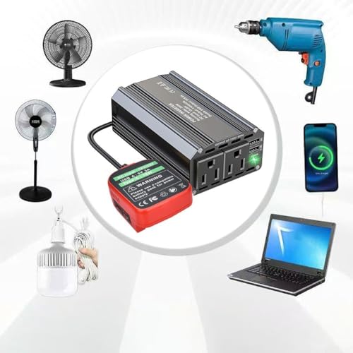 Inversor de batería de 18V a 20V de 300W con salida de 110V CA modelo B 3