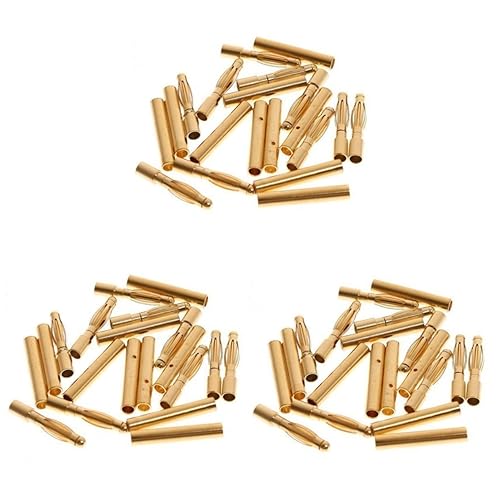 Connecteurs banane plaqués or BESTonZON pour batteries RC et ESC