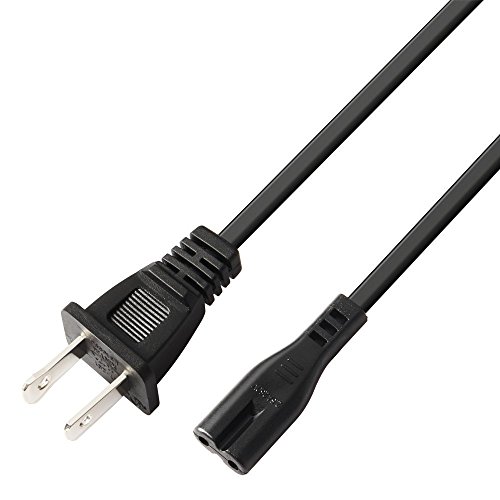 [UL Listed] 2 Prong Printer Power Cord/Printer Power Cable for Canon PIXMA MP160 and Many Different Other Model Canon HP,Lexmark,Dell,Brother,Epson