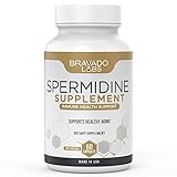 Bravado Labs Premium Spermidine Supplement - Concentrated Wheat Germ Extract with Thiamine - Advanced Mitochondria, Cell Health and Immune Support - Non-GMO, All-Natural Formula - 60 ct