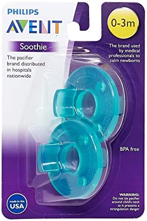 Philips Avent SCF190/01 Soothie 0-3mth Green/Green, 2 Count