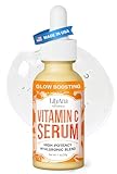 LilyAna Naturals Vitamin C Serum for Face with Hyaluronic Acid and Vitamin E, Anti Aging Serum, Reduces Age Spots and Sun Damage, Promotes Collagen and Elastin (1oz)