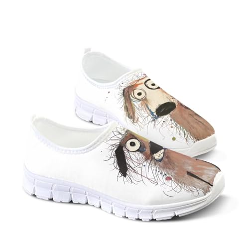Image of Jeiento Cute Dog Women's Casual Slip On Shoes Loafers Sneakers for Women