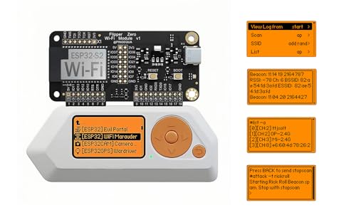 Flipper Zero Wi-Fi Development Board with Pre-Installed Marauder Firmware, ESP32-S2 Module for Wireless Security Research, Network Analysis, IoT Device Testing and Expansion Accessory (Black) - Image 5