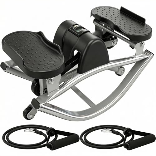 Image of Steppers for Exercise at Home, Rock Stepper, Side-to-Side Aerobic Step Machine with Digital Display & Anti-Slip Mat, Leg Glute Exercise Equipment for Home Office Apartment, 320 LBS Capacity