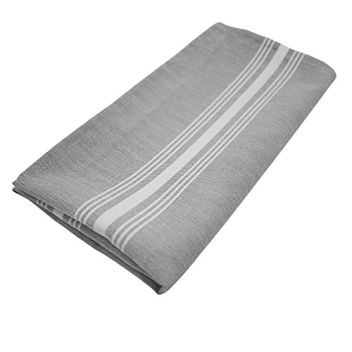 Weavric Bistro Striped Cloth Napkins, 18 X 22 Inches, Reusable Washable Professional Restaurant Quality For Dinner, Catering, Hotel, Grey With White Stripes, Set Of 12 #TOP7