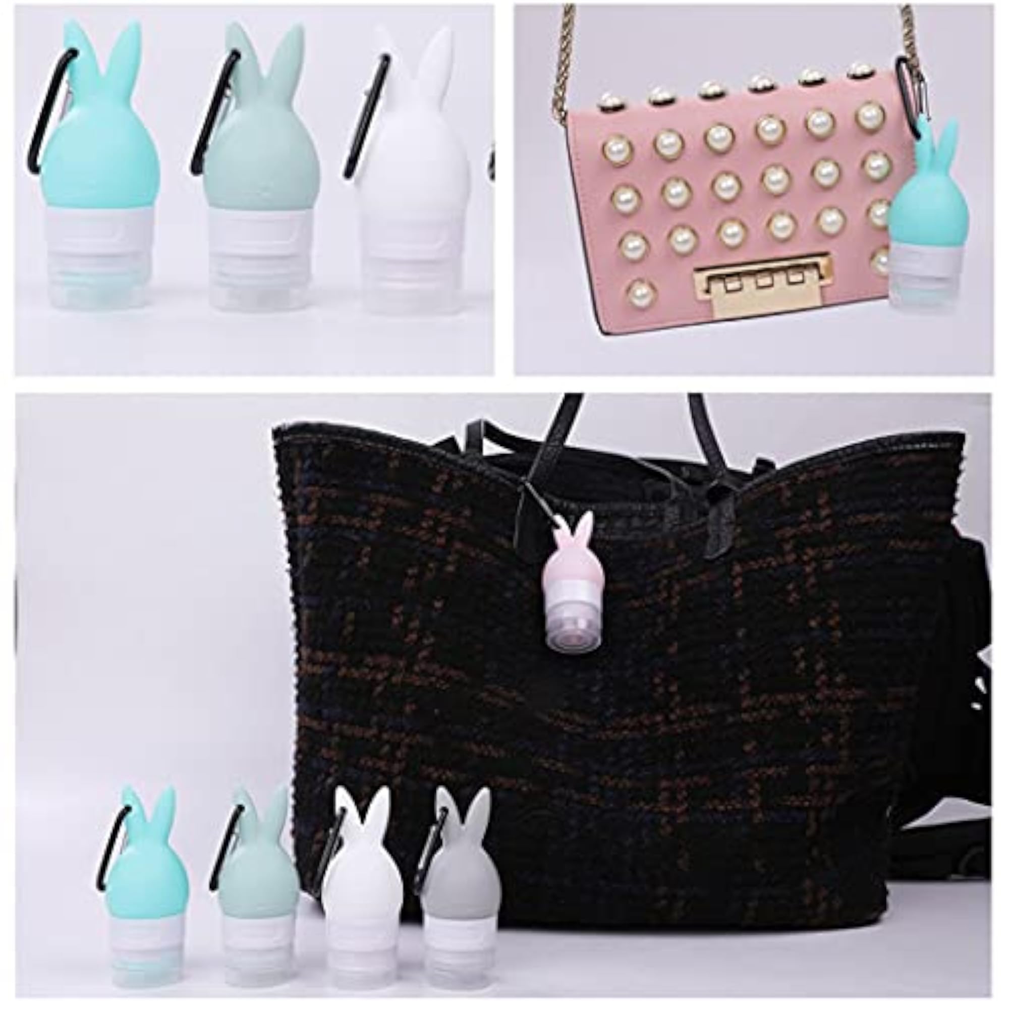 3PCS Portable Silicone Travel Bottles, Cartoon Design