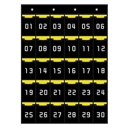 ycezw Organizador De Teléfonos Celulares: Tabla De Almacenamiento Colgante, Rejilla De Bolsillo Numerada | Soportista Multi-compatibilidad con Ganchos Resistentes, De Organización De Ahorro De Espac